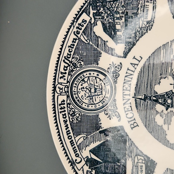 Kettlesprings Kilns Saugus Historical Society Bicentennial Collector's Plate - Picture 2 of 6